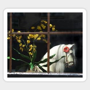 Still Life With Hobby Horse Sticker